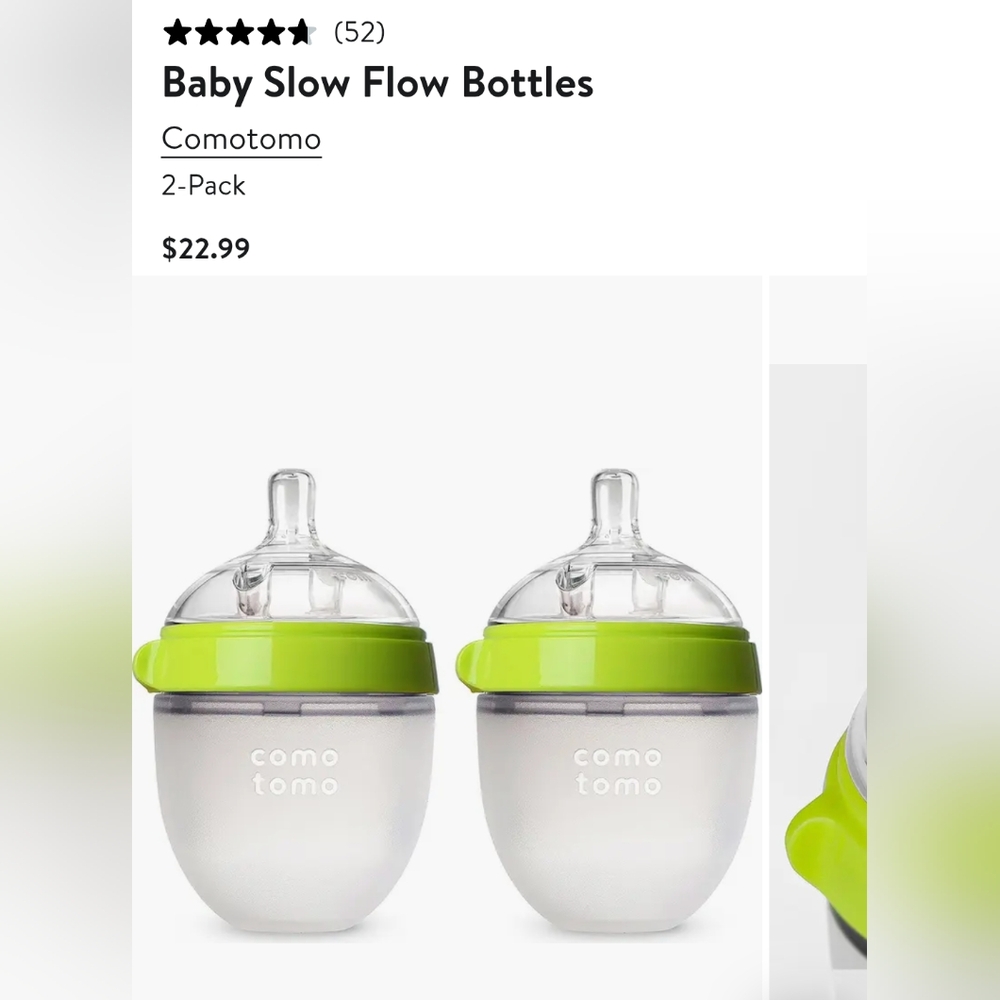 EUC Comotomo Baby Bottles (2)